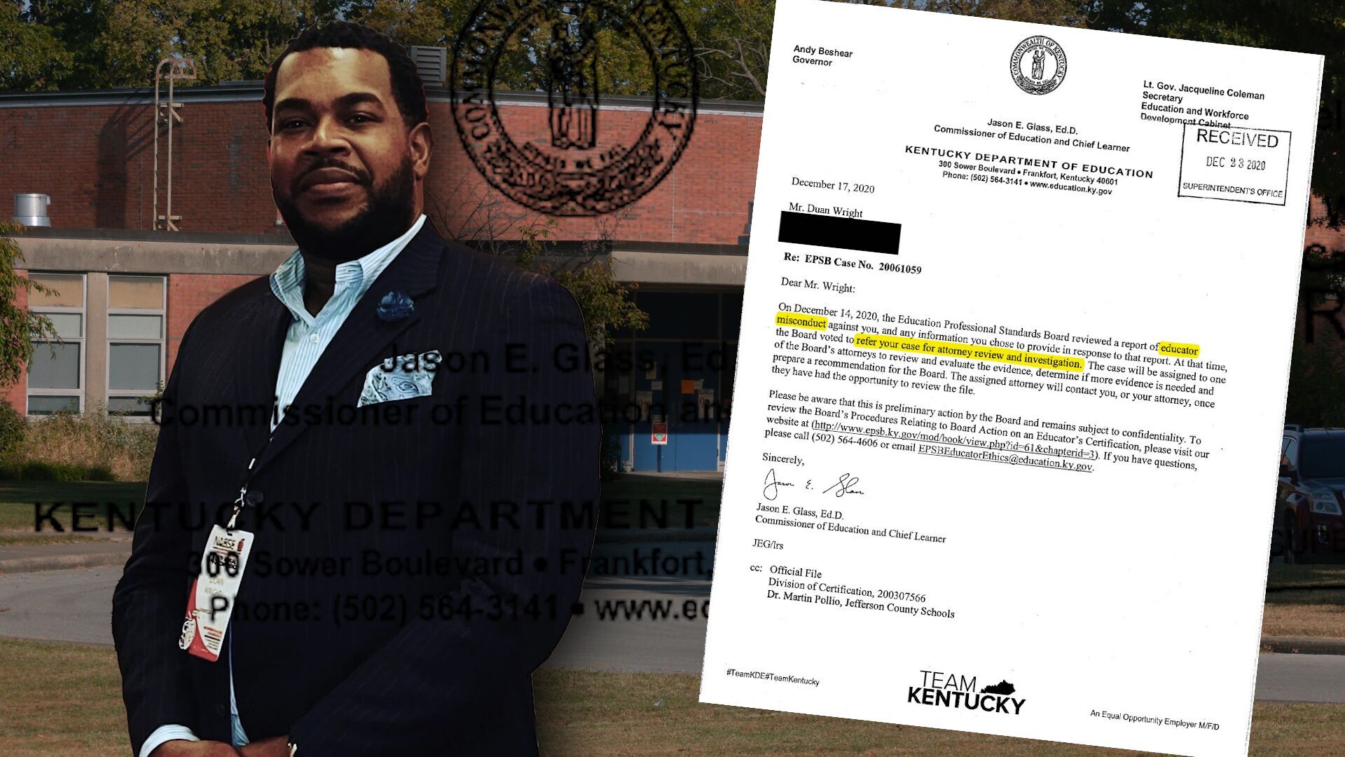 Former JCPS principal pulled gun on 2 second graders, threatened to kill them, lawsuit claims